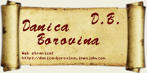 Danica Borovina vizit kartica